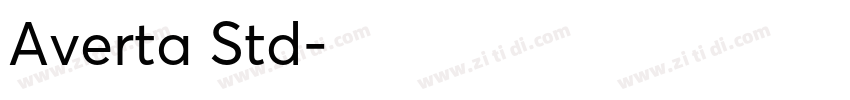 Averta Std字体转换